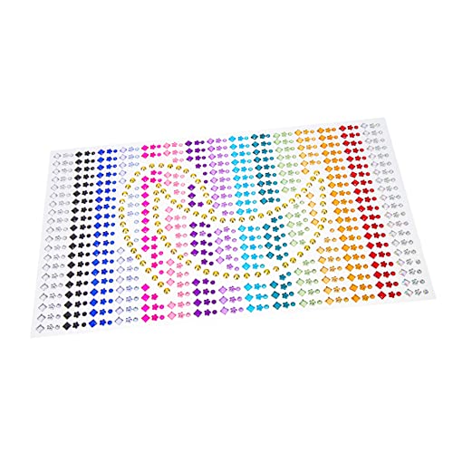 HAPINARY Strasssteine Für Gesicht Diy-gesichtsjuwelen Aufkleber Gesichtsedelsteine Schmuck Augenkristalljuwelen Deko Party-bastel Und Festivaleinlagen von HAPINARY