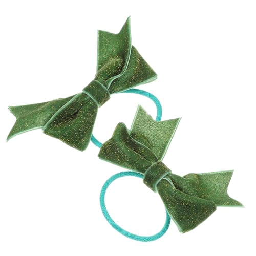 HAPINARY Paar Haargummis Mit Schleifen Elastische Haarseile Für Mädchen Haar-accessoires Zum Valentinstag Haarschmuck Für Jeden Anlass von HAPINARY