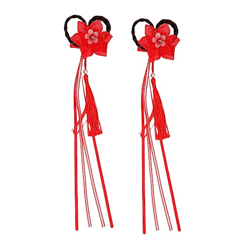 HAPINARY Haarspange Mädchen Kreative Haarnadel Mit Quaste Chinesischer Stil Kinderkopfschmuck Modische Haaraccessoires von HAPINARY