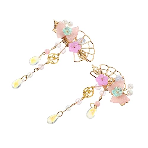 HAPINARY 1 Paar Schmetterlings Fächer Halter Haarschmuck Für Frauen Sailor Moon-merchandise Haarspange Im Japanischen Stil Haarspangen Für Damen China Jahrgang Kind Legierung von HAPINARY