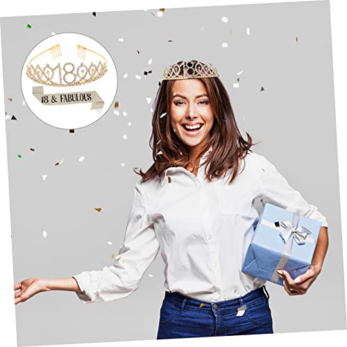 HAPINARY Geburtstag Krone Satz Mit Schärpe Und Kronen-haarkamm Für Party-dekoration Langlebiges Material Für Fröhliche Feiern von HAPINARY