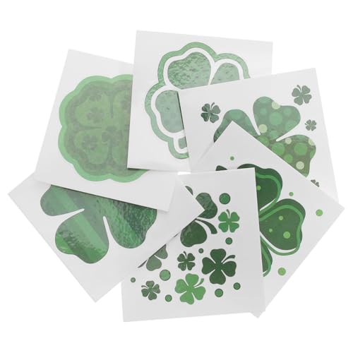 HAPINARY 1 Satz temporäre Tattoos St. Patricks Day-Aufkleber-Set Abziehbild Kleeblatt-Körperaufkleber lustige Tätowierungen st. Patricks-Day-Aufkleber Glücklich Applikationen Geschenk Kind von HAPINARY