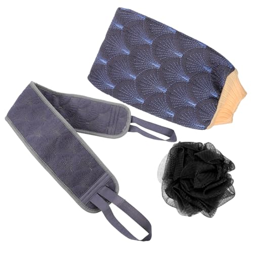 HAPINARY Peeling-Fäustling Badetuch Badeball Rückenschrubber umfassendes luxuriöses Spa-Erlebnis von HAPINARY