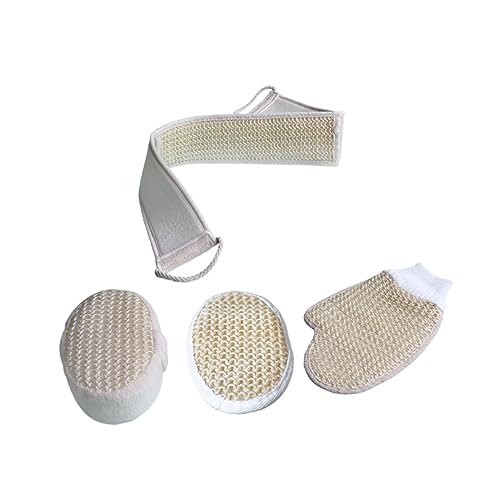 HAPINARY Schrubber-gurt Dusche Rückengurt Badetuch-set Aus Sisalmaterial Praktisch Für Sanfte Körperreinigung von HAPINARY
