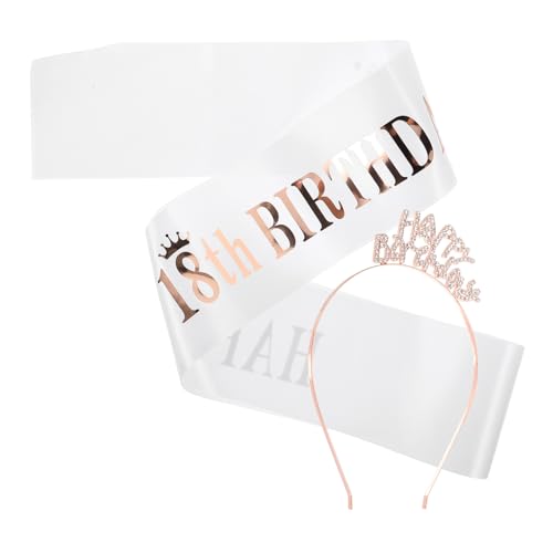 HAPINARY Geburtstag Krone Schärpe Für Mädchen Party Zeremonieller Gürtel Aus Material Schöne Geburtstagsschärpe Für Feier von HAPINARY