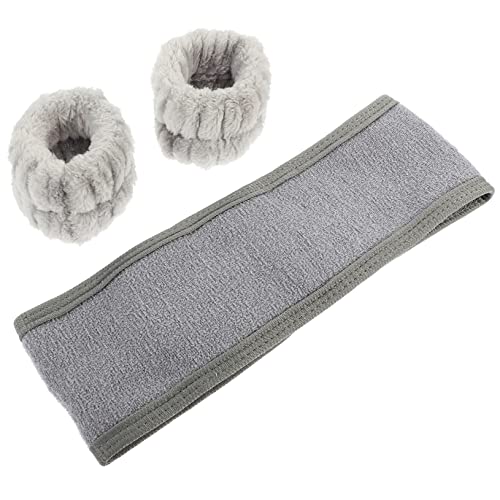 HAPINARY Flanell-stirnband-set Zum Waschen Des Gesichts Nicht-spa-armbänder Für Frauen Saugfähiges Selbstklebendes Haarband Armband-set Grau HAPINARY Flanell-stirnband-set Zum Waschen Des Gesichts Nicht-spa-armbänder Für Frauen Saugfähiges Selbstklebendes Haarband Armband-set Grau von HAPINARY