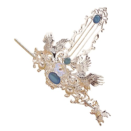 HAPINARY Chinesischer Haarkronenstab Haarstabnadel Für Frauen Vintage-krone Für Hochzeit Abendparty Bankett Fotorequisite Leichtgewichtig Bequem von HAPINARY