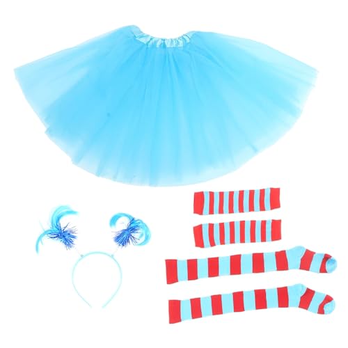 HAPINARY 1 Satz Cosplay Kostüm Zubehör Kniestrümpfe Stirnband Tutu Rock Ärmel Party Supplies von HAPINARY