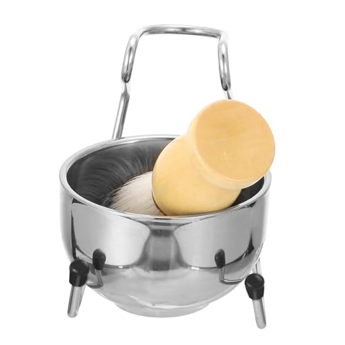 HAPINARY Rasierschalenständer Bartbürstenset Holzgriff Gesichtsreinigungsbürste Aufbewahrungsständer Für Männer Bartpinsel Satz HAPINARY Rasierschalenständer Bartbürstenset Holzgriff Gesichtsreinigungsbürste Aufbewahrungsständer Für Männer Bartpinsel Satz von HAPINARY