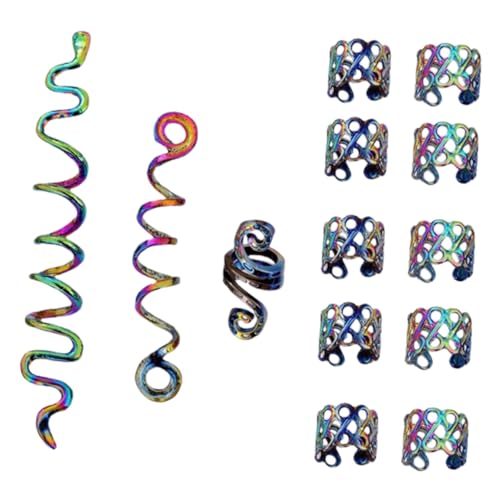 HAPINARY 1 Satz Retro Haarklammern Spiral Haarschmuck Ringe für Zöpfe Dreadlock Haarschmuck Zubehör für Teiliges aus Robustem für Frisuren und DIY Designs von HAPINARY