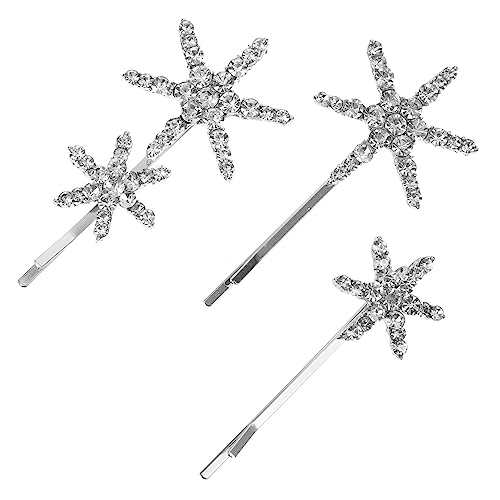 HAPINARY 1satz Glitzernde Sternen-haarspangen Mit Strass Für Mädchen Haarklammern Für Besondere Anlässe Und Alltag Für Stilvolle Frisuren von HAPINARY