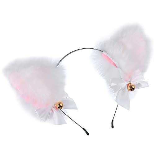 HAPINARY Katzenohren Stirnband Cosplay Haarband Kopfbedeckung Für Party Fotos Geburtstage Bühne Weihnachten Weich Tragbar von HAPINARY