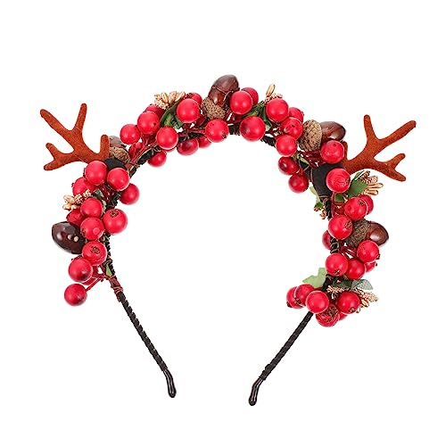 HAPINARY Entzückender Weihnachtskopfschmuck leichtes simuliertes Geweih-Stirnband für Partykostüme von HAPINARY