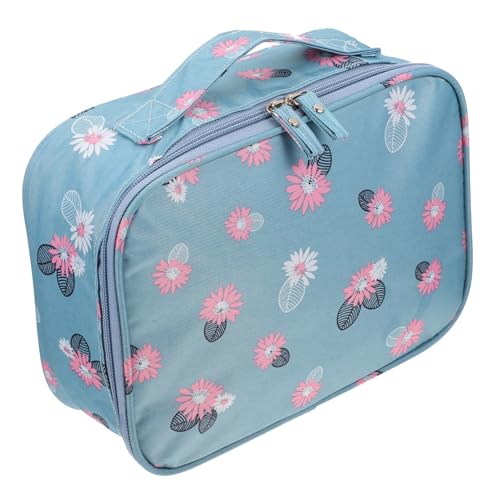 HAPINARY 1stück Tragbare Kosmetiktasche Wasserdichter Toiletten Organizer Für Reisen Blumenmuster Für Damen Und Mädchen Große Kapazität Und Einfach Zu Transportieren von HAPINARY