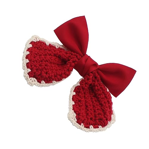 HAPINARY 1stück Roter Weihnachts-haarclip Mit Schleife Für Mädchen Süße Frühlingshaarbänder Für Partys Hochzeiten Und Tägliches Tragen Perfektes Für Ihre Liebsten von HAPINARY