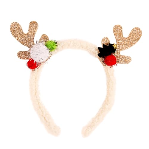 HAPINARY 1stück Weihnachts Haarreif Mit Cartoon- Antlers Niedlicher Haarschmuck Für Weihnachten Und Attraktiv Für Partys Und Festlichkeiten von HAPINARY