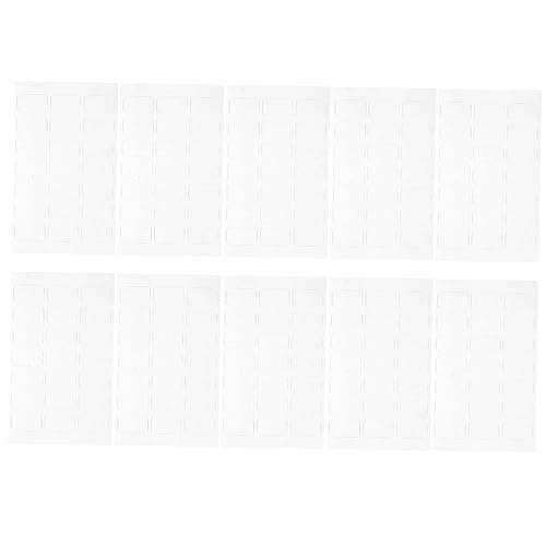 HAPINARY 10 Blatt Nail Art Doppelseitige Sticks Nagelsticker Unsichtbare Nagelklebepasten Klebelaschen Für Nagelmaniküre Tabs Klebemaniküre Sticker Nagelklebesticker Nagelpaste von HAPINARY