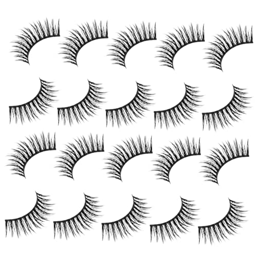 HAPINARY 10 Paar Falsche Wimpern magnetischer Eyeliner Make-up-Tools für Frauen Make-up-Zubehör Künstliche Wimpern natürlich doppeltes Augenlid Nias 3d Hochwertige Faser von HAPINARY