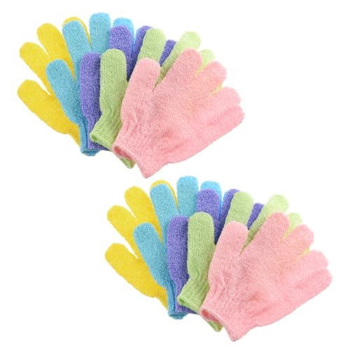 HAPINARY 10paare Exfoliating Handschuhe Für Dusche Hautpflege Und Reinigungshandschuhe Für Männer Und Frauen Doppelseitige Peeling-handschuhe Zur Tiefen Durchblutung von HAPINARY