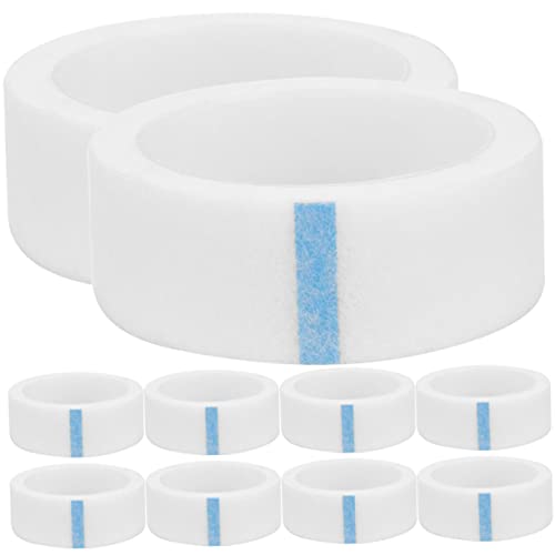 HAPINARY 10 Rollen Isolationsvlies White-Out-Klebeband Beauty-Tape atmungsaktives Gewebeband Wimpernbänder Stoff Eye-Lifting-Tape Wimpernzubehör Kleidung Lidschatten von HAPINARY