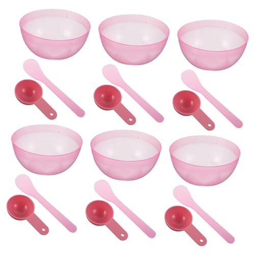 HAPINARY 10sätze Gesichtsmasken-rührschüssel-set Mit Löffel Und Applikator Für Diy-masken Zubereitung Aus Robustem Kunststoff Leicht Zu Reinigen Für Hautpflege Zu Hause Und Unterwegs von HAPINARY