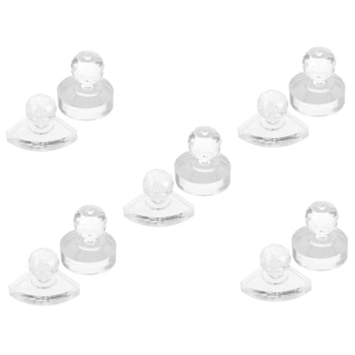 HAPINARY 10 Stk Lidschatten-Plattenwerkzeug Lidschatten-Stempel Lidschatten-Tool Pulverversiegelung Presssiegel Lidschatten-Paletten-Spenderwerkzeug Kosmetikstempel Acryl Transparent von HAPINARY