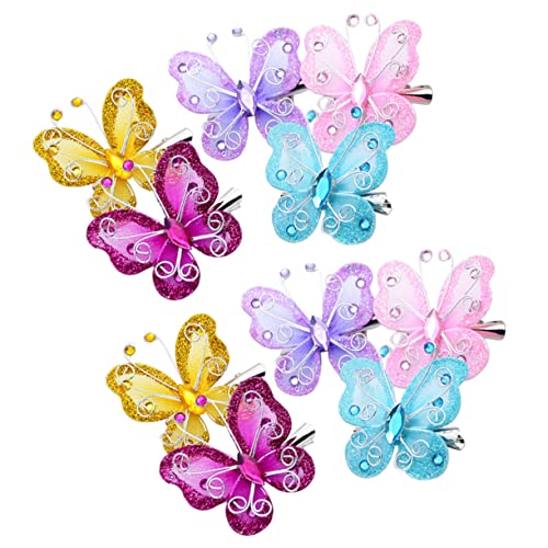 HAPINARY 10pcs Schmetterling Haar Clips Mädchen Kinder Kleinkinder Haarnadel Für Frisuren Foto Prop von HAPINARY