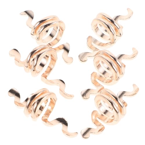 HAPINARY 10 Stück Retro Haarschmuck Für Zöpfe Und Dreadlocks Schlangenform Unisex Haarschmuck Für Frauen Und Männer Haardekorationen Für Schwarze Frauen Und Mädchen von HAPINARY