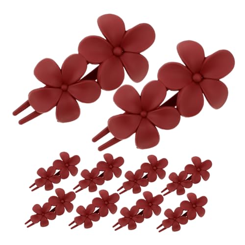 HAPINARY 10 Stück Teiliges Matte Haarspangen mit Blumenmotiv Große Entenschnabel haarklammern für Dickes Langes Haar Rutschfeste Haarklammern für Damen Stilvolle Haarschmuck accessoires von HAPINARY