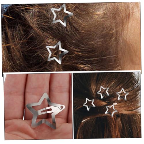HAPINARY 10 Stück Teiliges Metall Haarspangen Sternchen Design für Mädchen und Frauen Robuste Mini Haarclips für Feines und Dickes Haar Modische Dekorative Haarschmuck Accessoires von HAPINARY