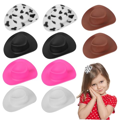 HAPINARY 10stücke Mini-cowgirlhut-haarspangen Kleine Cowboyhut-spangen Halloween-accessoires Mini-cowboyhut-haarspangen Party-haarschmuck Zum Basteln Süße Haaraccessoires Für Frauen von HAPINARY