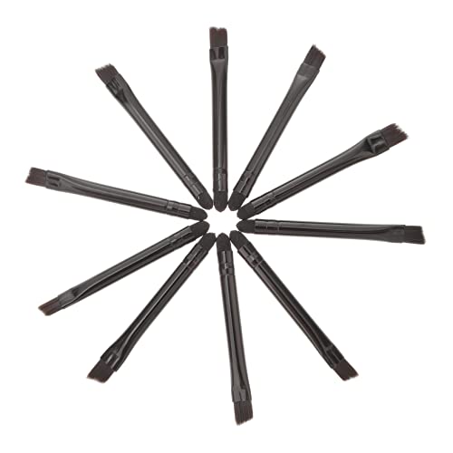 HAPINARY 10 Stück Doppelseitige Kosmetikpinsel Aus Nylon Für Lidschatten Und Augenbrauen Make-up-tool von HAPINARY