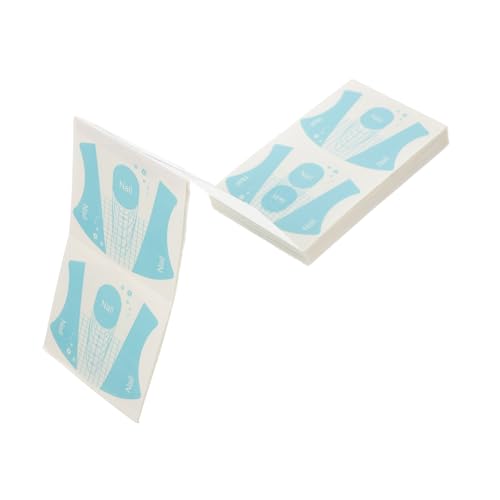 HAPINARY 100blätter Wiederverwendbare Nagelform Aufkleber Für Nail Art Maniküre Zubehör Leicht Anwendbar Für Nagelverlängerung Und Kreative Designs von HAPINARY