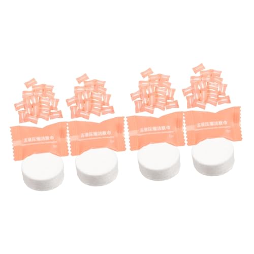 HAPINARY 100 Stk Komprimiertes Handtuch Komprimierte Handtuchtabletten Kompaktes Handtuchtablett Toilettenpapier Tabletten Tragbare Tücher Reisehandtücher Komprimiert Weiß Spunlace-vlies von HAPINARY