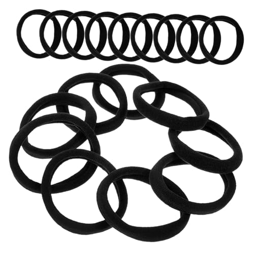 HAPINARY 100stücke Schwarze Haargummis Weiche Haargummis Für Dickes Haar Für Frauen Haarseil Für Mädchen Elastische Pferdeschwanzhalter Für Frauen Haar-accessoire Für Mädchen von HAPINARY