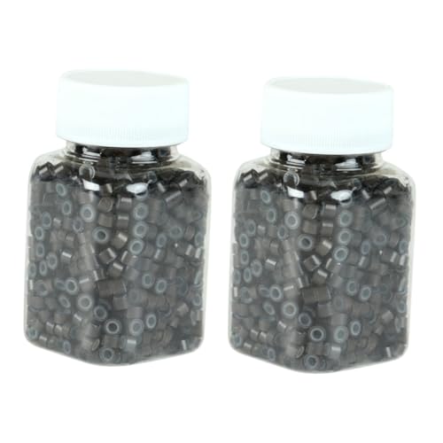 HAPINARY 1000 Stk Dreadlock-häkelnadel Dreadlocks Haare Geflochten Ringe Folien Für Haare Haarverlängerungen Verbinden Perlen Mikroringperlen Zubehör Für Haarverlängerungen Werkzeug Brown von HAPINARY