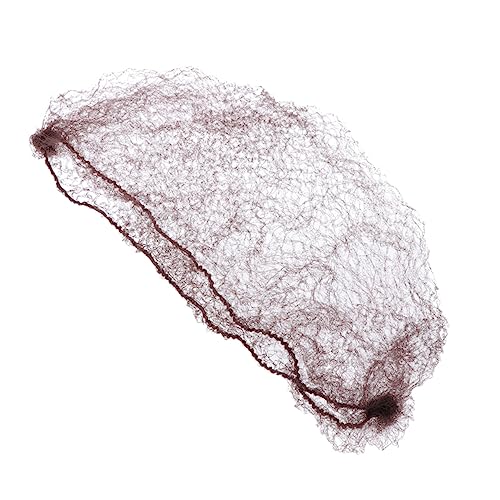 HAPINARY 100 Stück Unsichtbare Elastische Haarnetze Für Dutt 50cm Kaffee Wiederverwendbar Ballettzubehör Für Frauen Und Mädchen Atmungsaktiv Für Tanz Gastronomie Und Alltag von HAPINARY