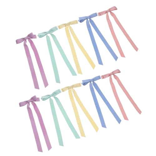 HAPINARY Schleifenclip Für Mädchen 10er-pack Mehrfarbige Haarspangen Mit Schleife Für Frauen von HAPINARY