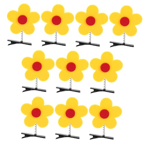 HAPINARY 10stücke Blumenförmige Haarklammern Für Mädchen Bunte Haarspangen Für Partys Und Alltagslooks Niedliches Haarzubehör Für Jede Frisur von HAPINARY