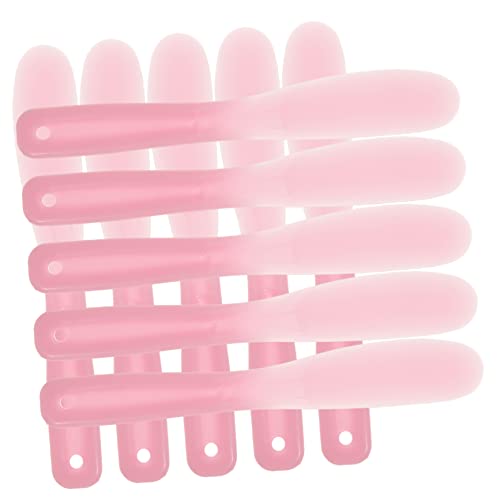 HAPINARY 10St Maskenstab Werkzeugstab Hautpflege-Tools kosmetisches Mischwerkzeug Make-up-Rührspatel Spachtel Augen Rührstab Flasche Kosmetik Gesichtsmaske Kieselgel Rosa Wiederverwendbar von HAPINARY