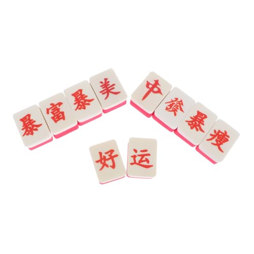 HAPINARY 10St Roter Mahjong-Puff Foundation-Schwamm Make-up-Gadgets Make-up Pinsel Frau Kosmetik Puderquaste Frauen-Make-up-Puff bilden Make-up-Pad Werkzeug Puffs Fräulein von HAPINARY