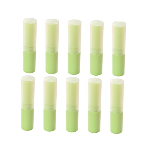 HAPINARY 10stücke Leere Lippenbalsam-tuben Aus Kunststoff Behälter Für Lipgloss Aufbewahrungsbehälter Für Damen Und Mädchen Grün Wiederverwendbar Für DIY-projekte von HAPINARY