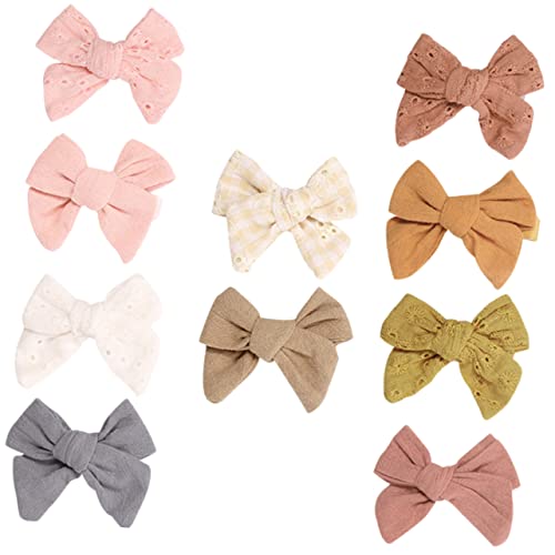 HAPINARY 10stücke Mädchen Haarspangen Mit Schleifen Süße Haarschmuck-accessoires Für Geburtstagsfeiern Weihnachtsfeiern Und Alltag Für Kleinkinder Und Mädchen von HAPINARY