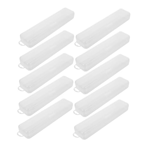 HAPINARY 10stücke Portable Zahnbürstenetui Besteckbox Transparente Teilig Für Reisen Aufbewahrung Von Zahnbürsten Besteck Und Kosmetik Leicht Und Praktisch Für Unterwegs von HAPINARY