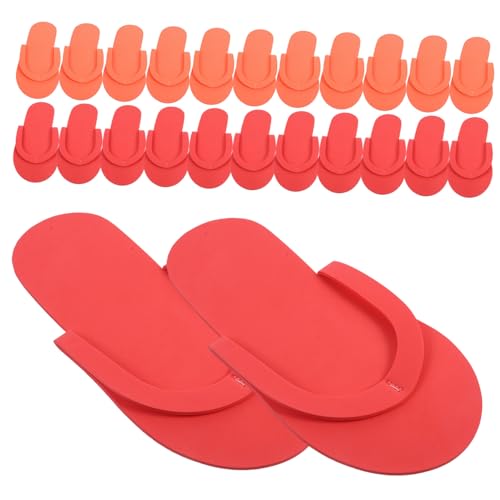 HAPINARY 12 Paar Einweg EVA Slipper Umweltfreundlich Weich und Leicht Rutschfest für Hotel Reise Spa und Gästebereich Farblich Sortiert Atmungsaktiv und Bequem für Damen Zufällige Farbe von HAPINARY