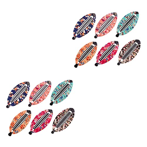 HAPINARY 2 Sets Elegante Haarspangen Aus Kunststoff Mit Blumenmuster Vielseitige Haarspangen Für Mädchen 6 Stück X 2 von HAPINARY
