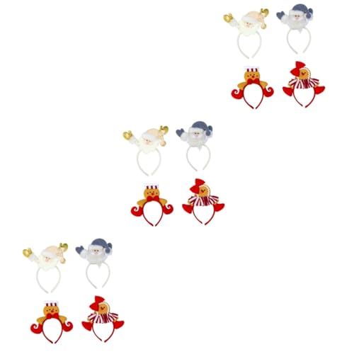 HAPINARY 12 Stk Haarschmuck Urlaub Haarspangen Dekorative Weihnachtsmütze Schleife Haarspangen Gefälligkeiten Für Weihnachtsfeiern Weihnachtsmann-stirnbänder Weihnachtshaarreifen von HAPINARY