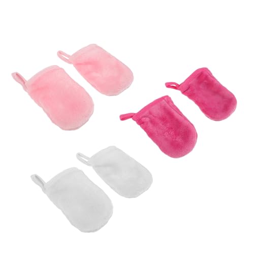 HAPINARY 12 Stk Handschuhe waschen abschminken makeup remover Reinigungshandschuh Gesichtswaschhandschuhe handtücher Make-up-Tücher Beauty-Handschuhe Lazy Remover-Handschuhe feine Faser von HAPINARY