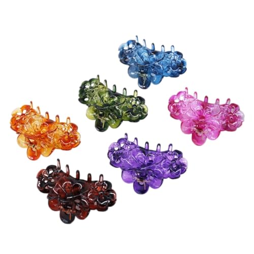 HAPINARY 12stücke Große Haarklammern Für Damen Kunststoff-jaw Clips Bunten Farben Für Dickes Haar Haarstyling Und Accessoires Hochwertige Rutschfeste Haarspangen von HAPINARY