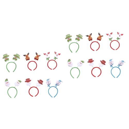 HAPINARY 12 Stk Weihnachtsstirnband Stirnband Haarschmuck für Weihnachten blaue Stirnbänder für Frauen weihnachtshaarspangen weihnachts haarspangen Weihnachtskopfbedeckung Stoff von HAPINARY